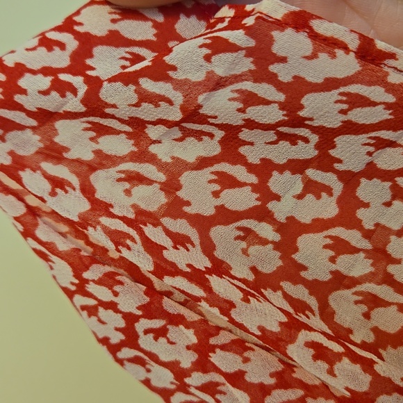 L.K.Bennett long dress red and white. Size 12. Used once. - Picture 9 of 10